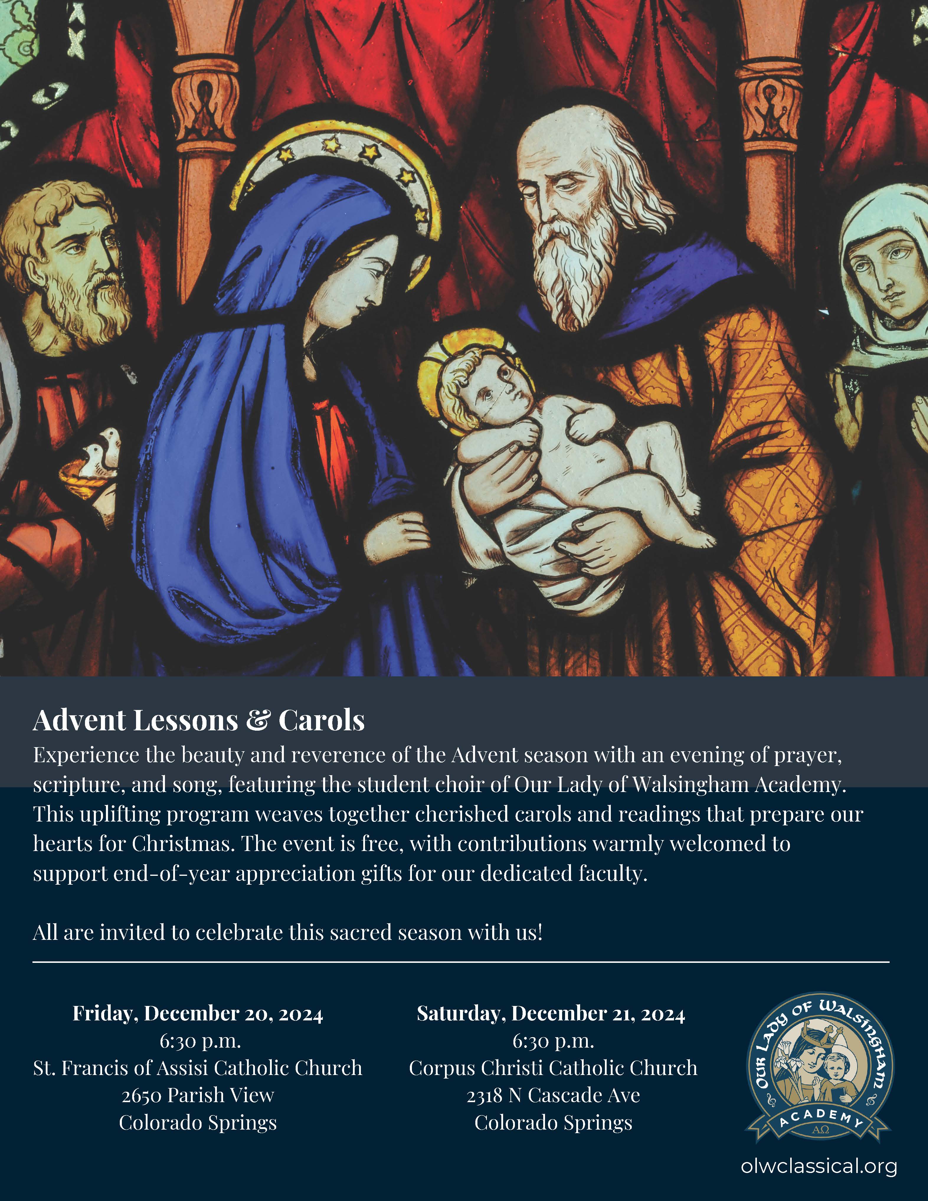 Our Lady of Walsingham Academy Advent Lessons and Carols